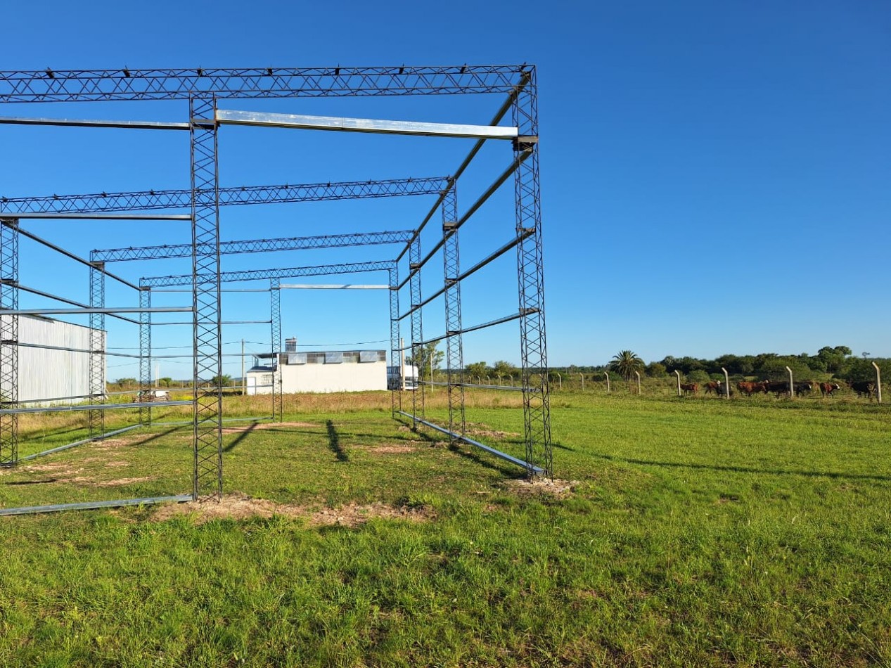 VENDO LOTE CON ESTRUCTURA PARA TINGLADO!!